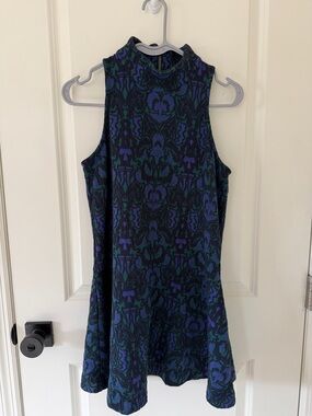 Free People Amelia Sleeveless Mock Neck Mini Dress Wool Blend